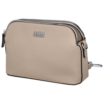 Pevná dámska crossbody kabelka taupe - Coveri Layla