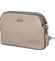 Pevná dámska crossbody kabelka taupe - Coveri Layla