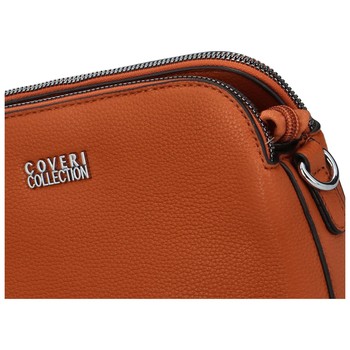 Pevná dámska crossbody kabelka hnedá - Coveri Layla