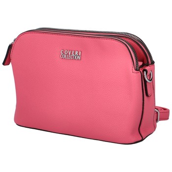 Pevná dámska crossbody kabelka sýto ružová - Coveri Layla
