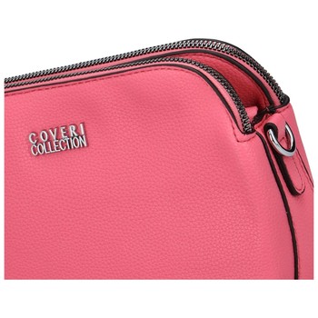 Pevná dámska crossbody kabelka sýto ružová - Coveri Layla