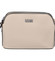 Pevná dámska crossbody kabelka svetlo béžová - Coveri Layla