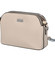 Pevná dámska crossbody kabelka svetlo béžová - Coveri Layla