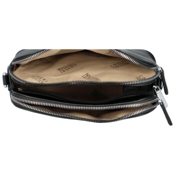 Pevná dámska crossbody kabelka čierna - Coveri Layla