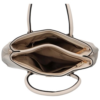 Dámska kabelka do ruky svetlo béžová - Coveri Patri