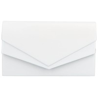 Dámska spoločenská listová kabelka biela - Delami Monica