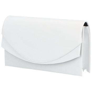 Dámska spoločenská listová kabelka biela - Delami Kate