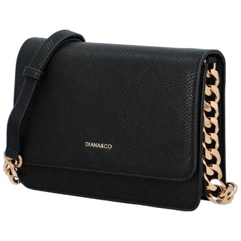 Dámska crossbody kabelka čierna - DIANA & CO Berefy Snake