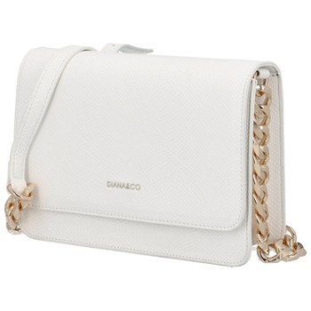 Dámska crossbody kabelka biela - DIANA & CO Berefy Snake