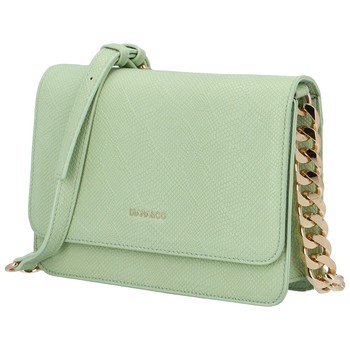 Dámska crossbody kabelka bledo zelená - DIANA & CO Berefy Snake