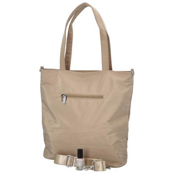 Dámska látková taška svetlá taupe- Coveri March