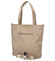 Dámska látková taška svetlá taupe- Coveri March