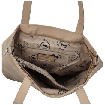 Dámska látková taška svetlá taupe- Coveri March