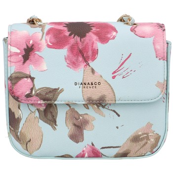 Dámska crossbody kabelka svetlomodrá - DIANA & CO Melly Flower