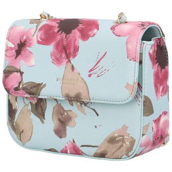 Dámska crossbody kabelka svetlomodrá - DIANA & CO Melly Flower