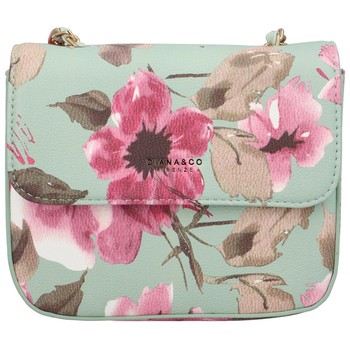 Dámska crossbody kabelka bledozelená - DIANA & CO Melly Flower