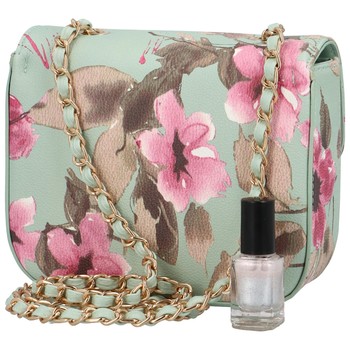 Dámska crossbody kabelka bledozelená - DIANA & CO Melly Flower