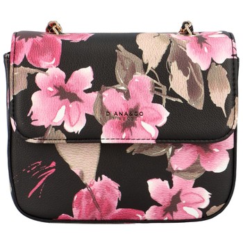 Dámska crossbody kabelka čierna - DIANA & CO Melly Flower
