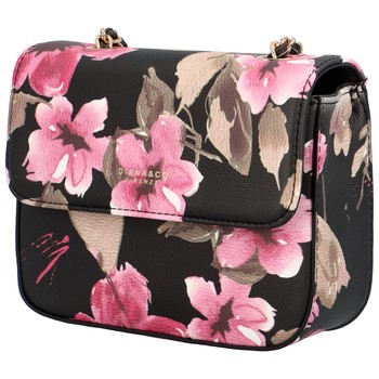 Dámska crossbody kabelka čierna - DIANA & CO Melly Flower