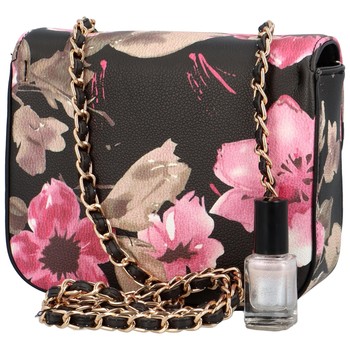 Dámska crossbody kabelka čierna - DIANA & CO Melly Flower