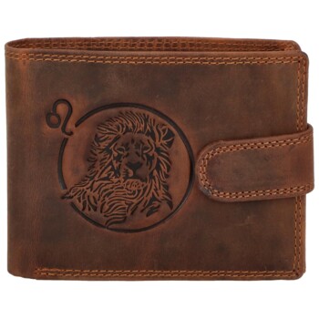 Pánska kožená peňaženka hnedá - Delami Aroga Lev