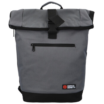 Veľký moderný batoh sivý - Enrico Benetti Simon