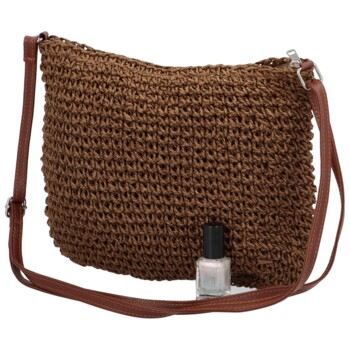 Dámska crossbody kabelka coffee - Firenze Harper