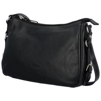 Dámska kožená crossbody čierna - Katana Helinna
