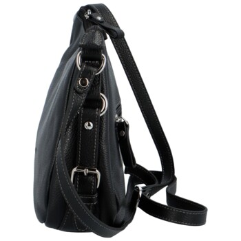 Dámska kožená crossbody čierna - Katana Helinna