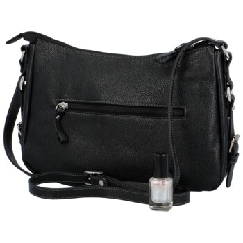 Dámska kožená crossbody čierna - Katana Helinna