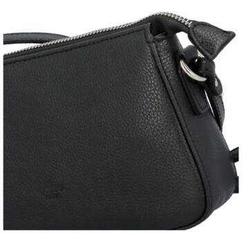 Dámska kožená crossbody kabelka čierna - Katana Zeily