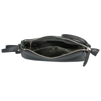 Dámska kožená crossbody kabelka čierna - Katana Zeily