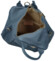 Dámsky kožený batoh kabelka džínsovo modrý - Delami Norzeus