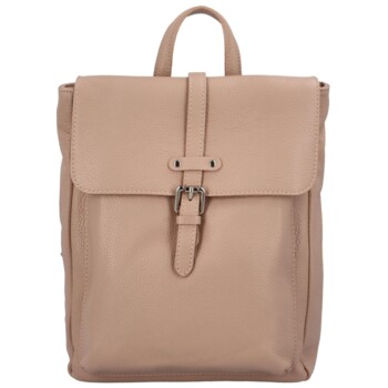 Dámsky kožený batôžtek bledoružový - ItalY Oktens
