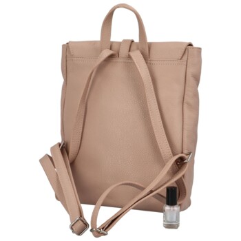 Dámsky kožený batôžtek bledoružový - ItalY Oktens
