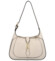 Dámska kožená kabelka cez rameno svetlo béžová - Delami Levellois