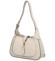 Dámska kožená kabelka cez rameno svetlo béžová - Delami Levellois