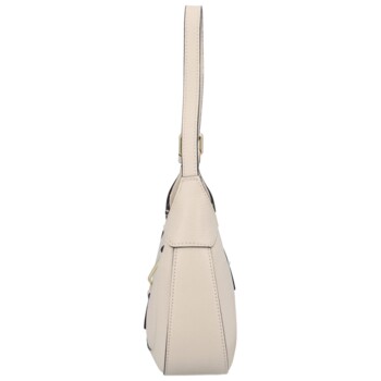 Dámska kožená kabelka cez rameno svetlo béžová - Delami Levellois