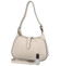 Dámska kožená kabelka cez rameno svetlo béžová - Delami Levellois