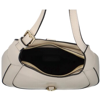 Dámska kožená kabelka cez rameno svetlo béžová - Delami Levellois