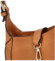 Dámska kožená kabelka cez rameno svetlo hnedá - Delami Levellois