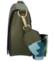 Dámska kožená crossbody kabelka khaki - ItalY Betteryela