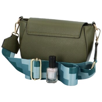 Dámska kožená crossbody kabelka khaki - ItalY Betteryela