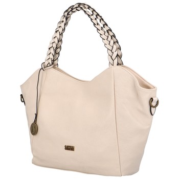 Dámska kabelka cez rameno svetlo béžová - Coveri Aurora