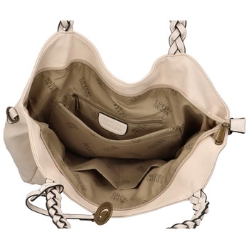 Dámska kabelka cez rameno svetlo béžová - Coveri Aurora