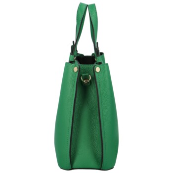 Dámska kožená kabelka zelená - Delami Roseli