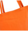 Dámska kožená kabelka cez rameno oranžová - ItalY Nooxies