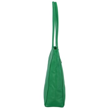 Dámska kožená kabelka cez rameno zelená - ItalY Nooxies