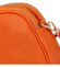 Dámska kožená crossbody kabelka oranžová - ItalY Prianna G