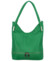 Dámska kožená kabelka cez rameno zelená - ItalY Nellis